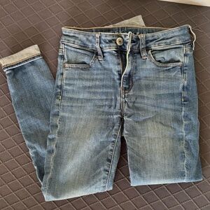 American Eagle Outfitters Classic Blue Skinny Jeans, Women’s 0S